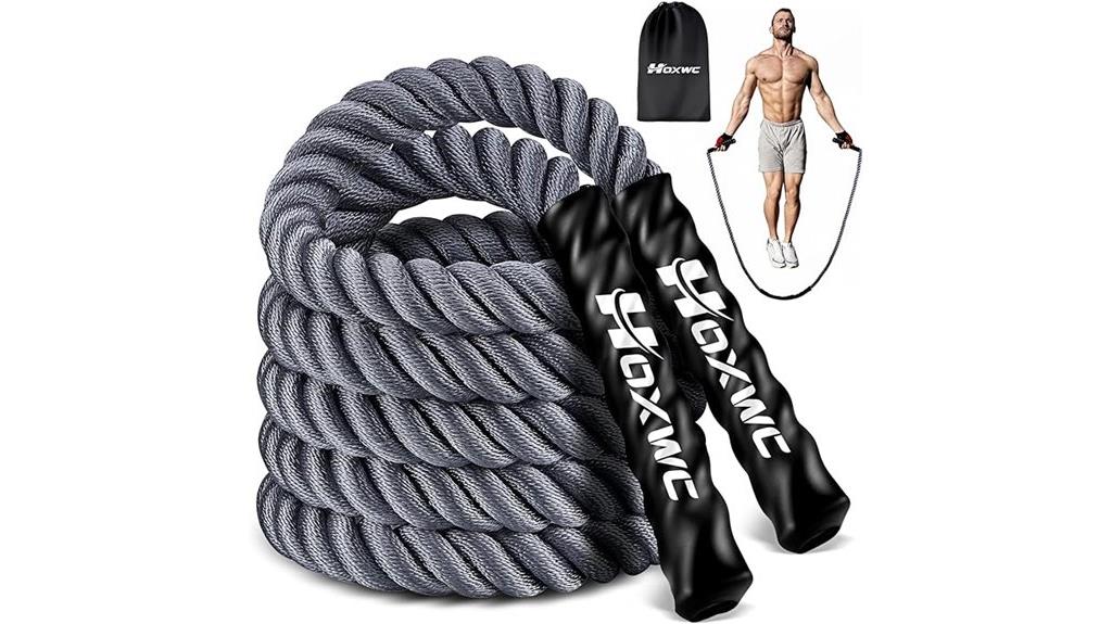 weighted jump rope exercise