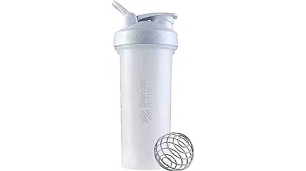 white 28 ounce shaker