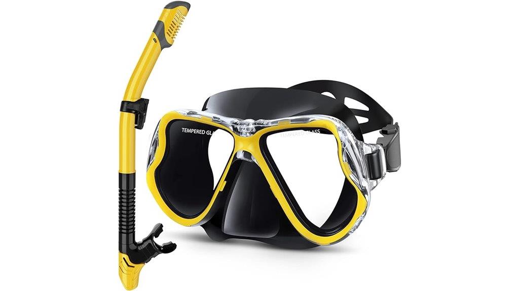 wide view snorkel set