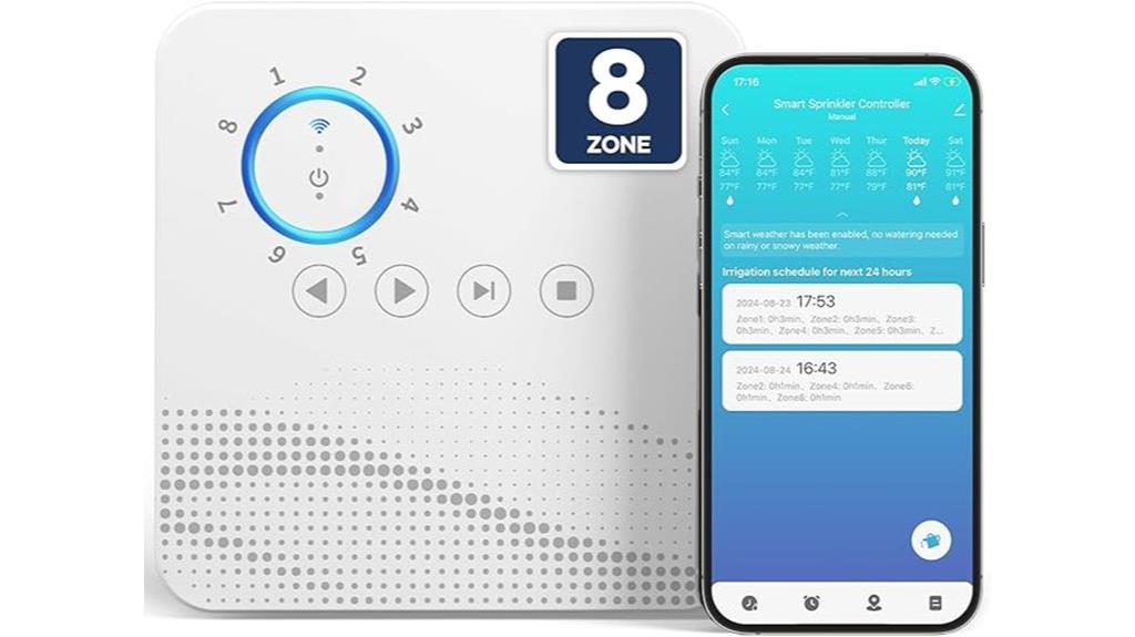 wifi 8 zone sprinkler controller