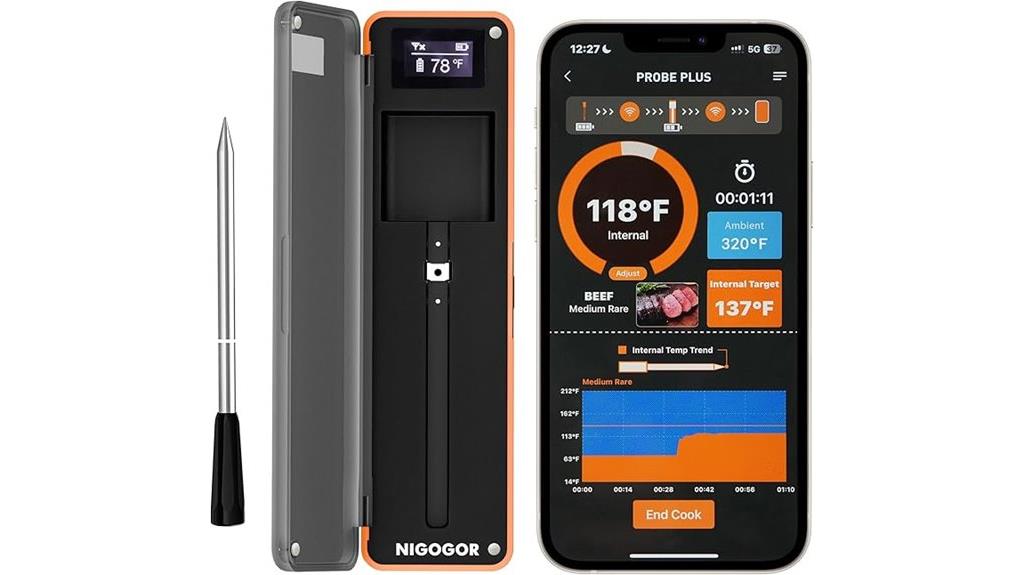 wireless bluetooth bbq thermometer