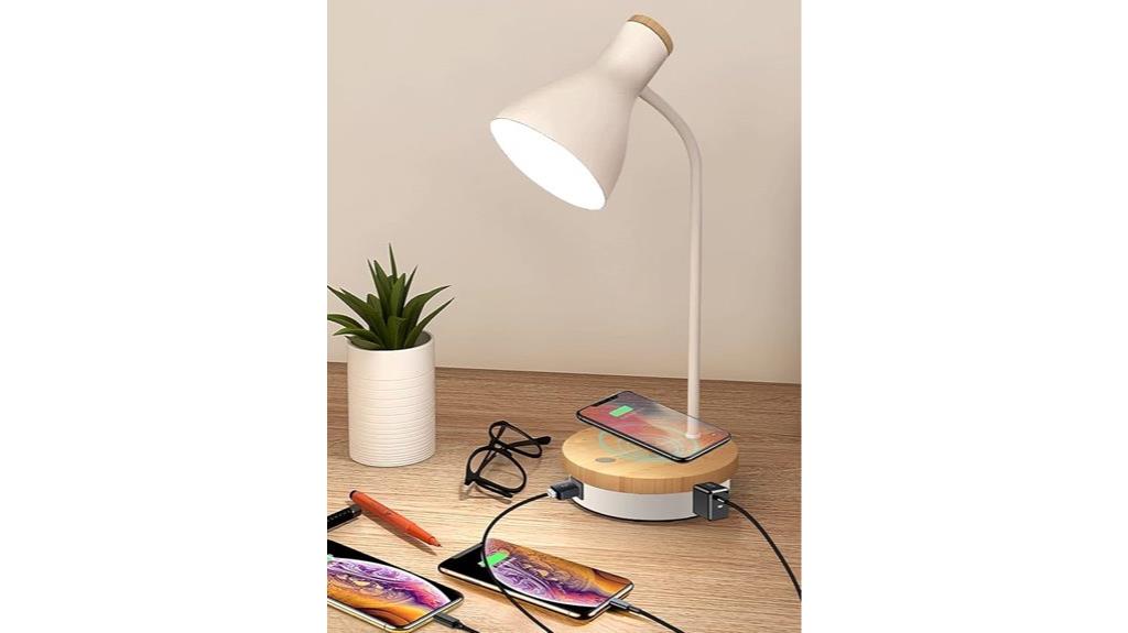 wireless charging desk lamp