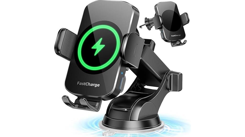 wireless charging phone mount