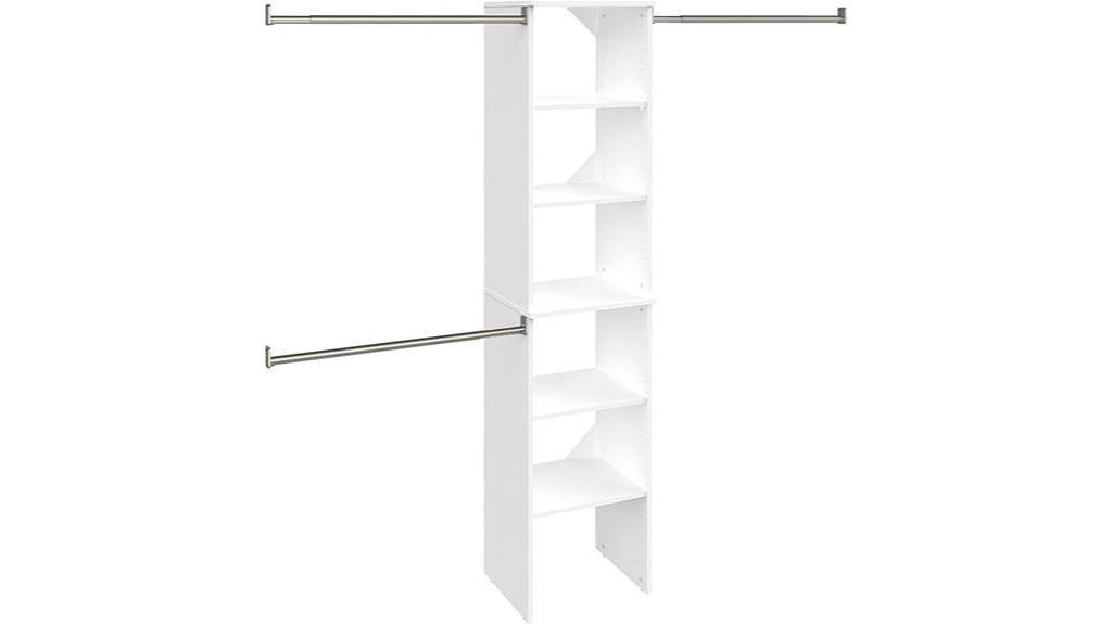 wood closet organizer starter