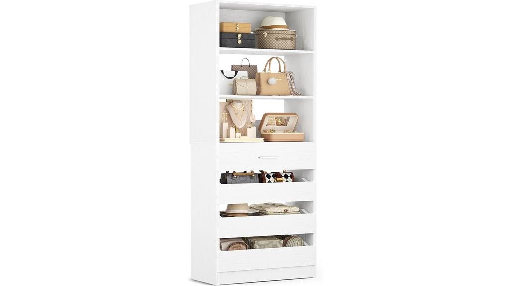 wooden 4 drawer wardrobe