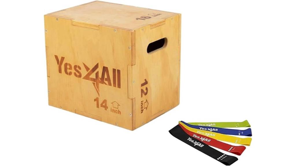 wooden plyo box set