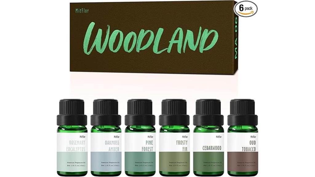 woodland scented oil set