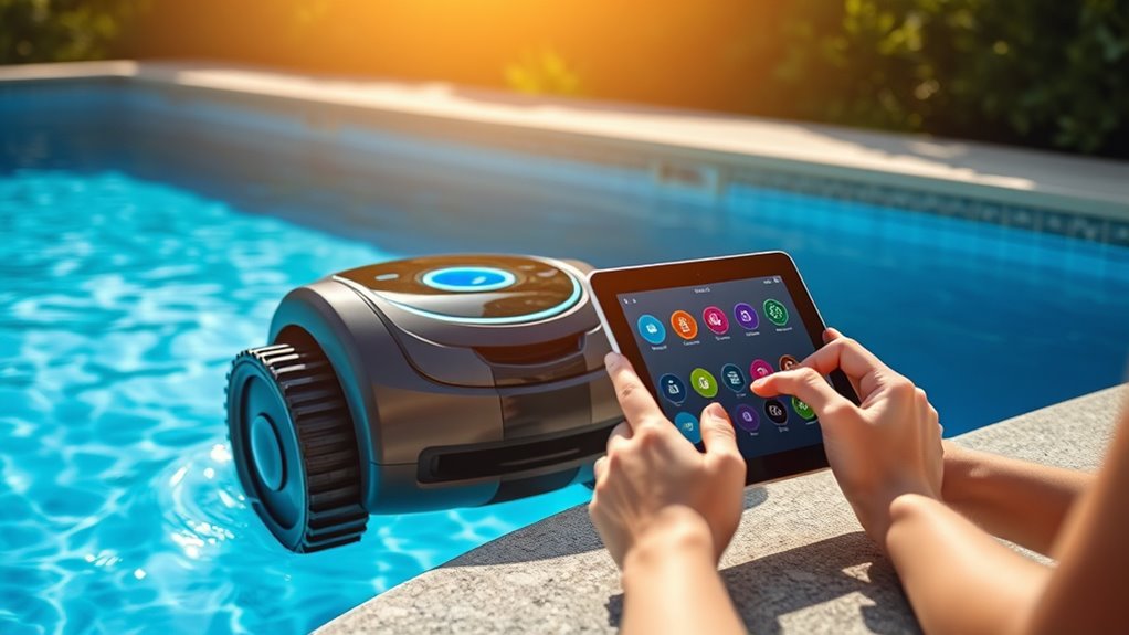 customize pool cleaning settings