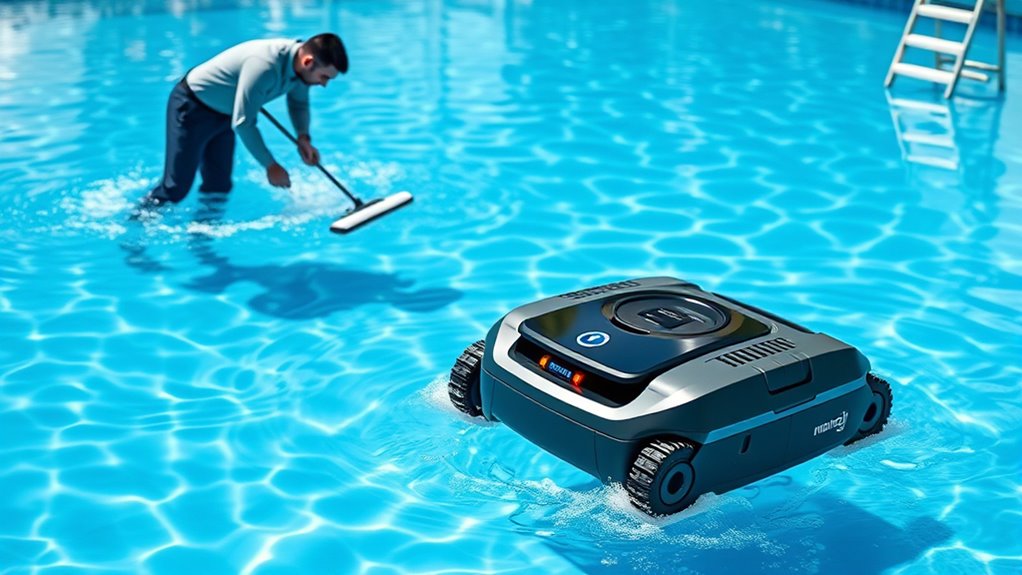 efficient autonomous pool cleaning