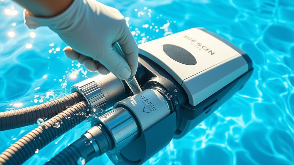 flush system to prevent buildup