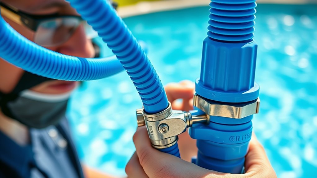 inspect hoses for leaks