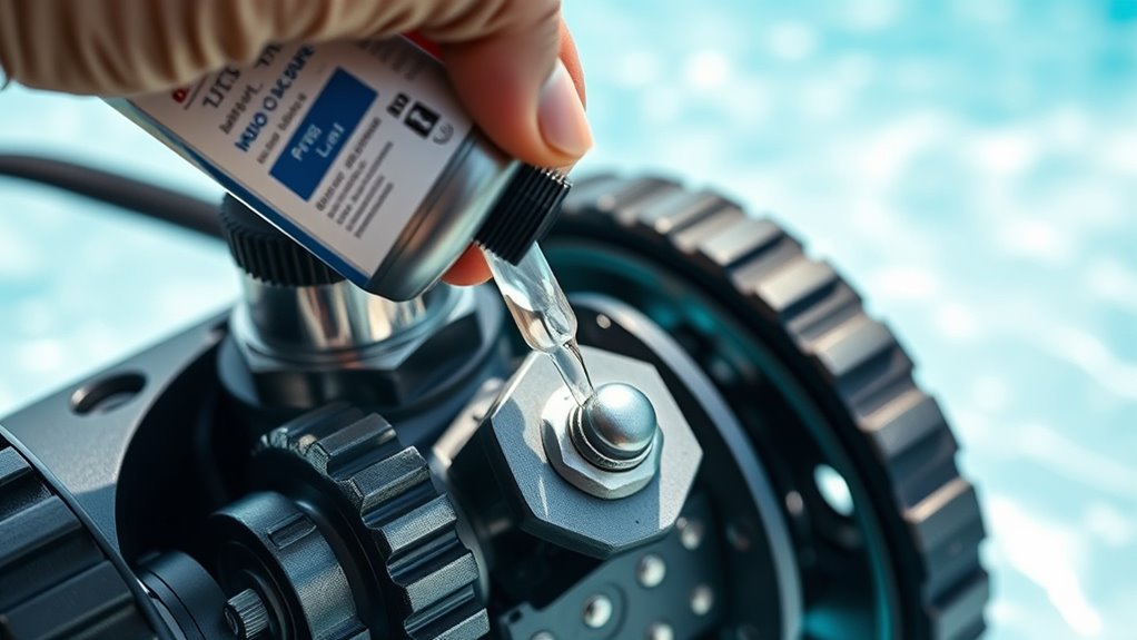 lubricate moving parts regularly