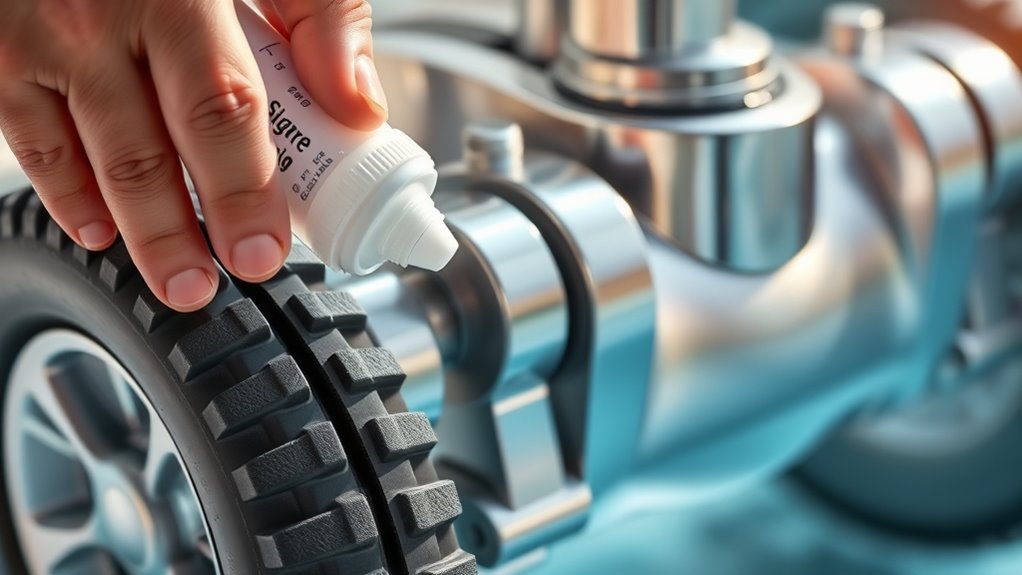 lubricate parts regularly as recommended
