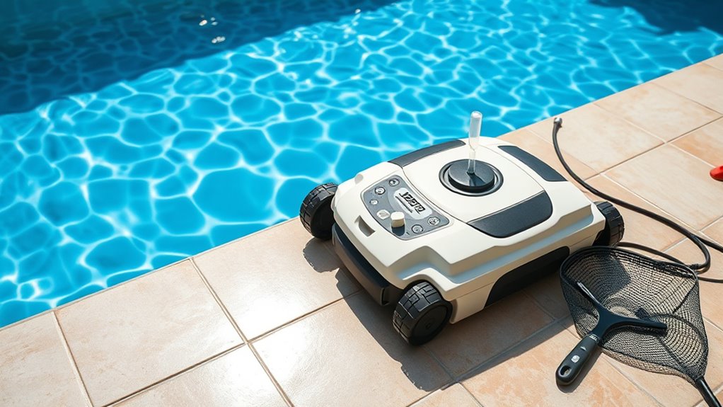 manual skimming and maintenance