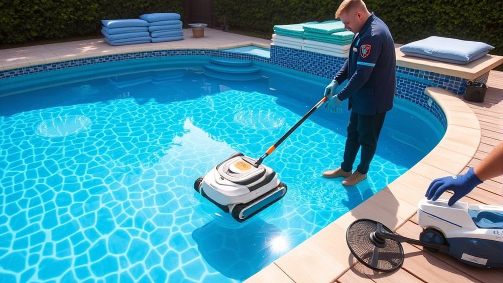 pool seasonal opening and closing