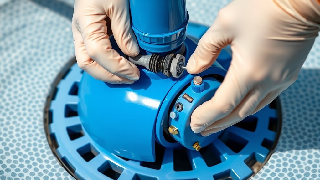 pool skimmer plate maintenance