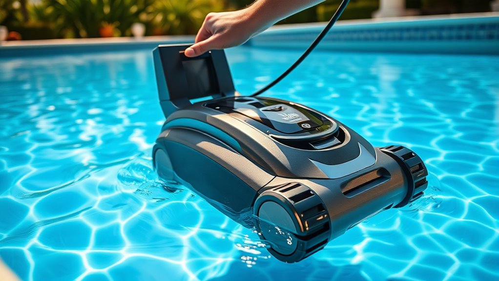 prepare pool before cleaning