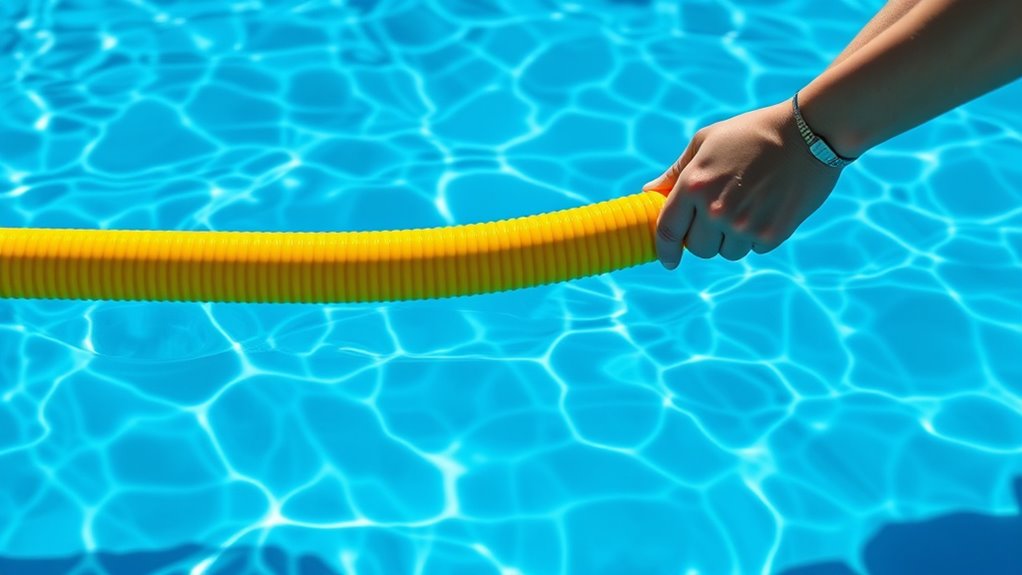 proper hose unrolling and positioning