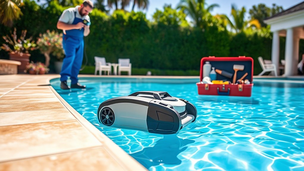 regular pool equipment maintenance