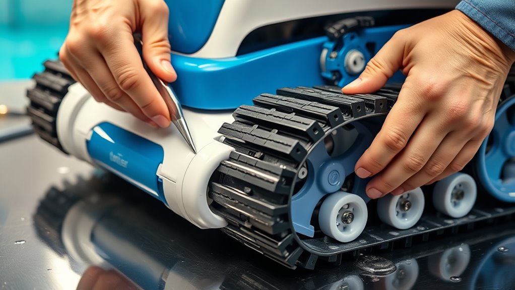replace worn wheels tracks