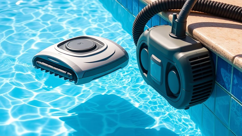 robotic vs suction cleaners
