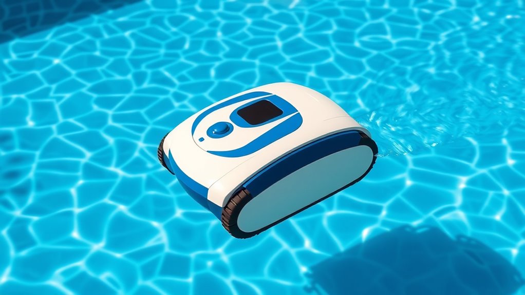 robots autonomously clean pools