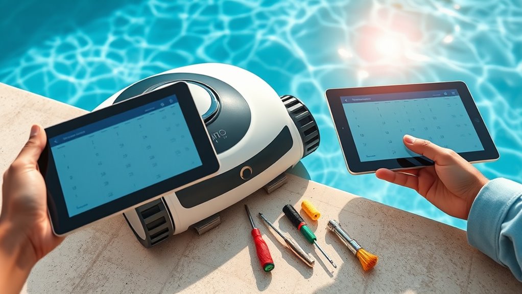 routine pool cleaner maintenance