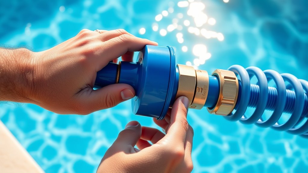 secure hose connection properly