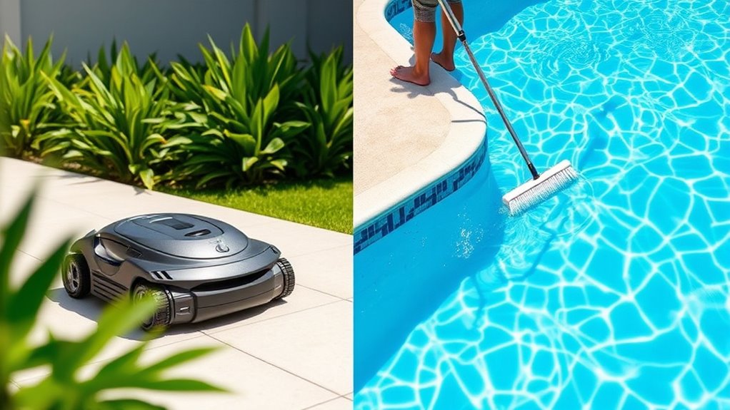 select appropriate pool cleaning