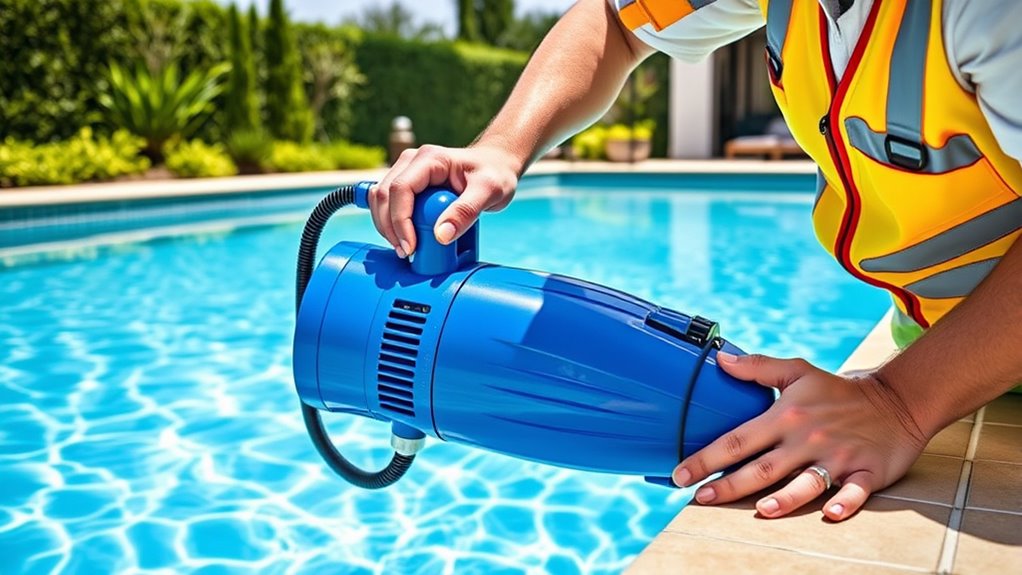 set up pressure side cleaner