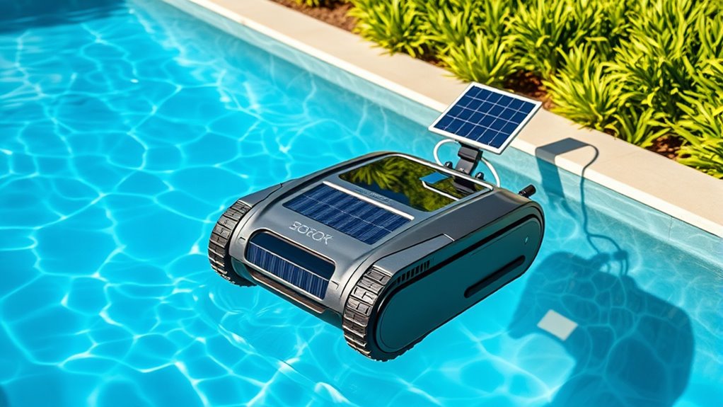 solar powered pool cleaning