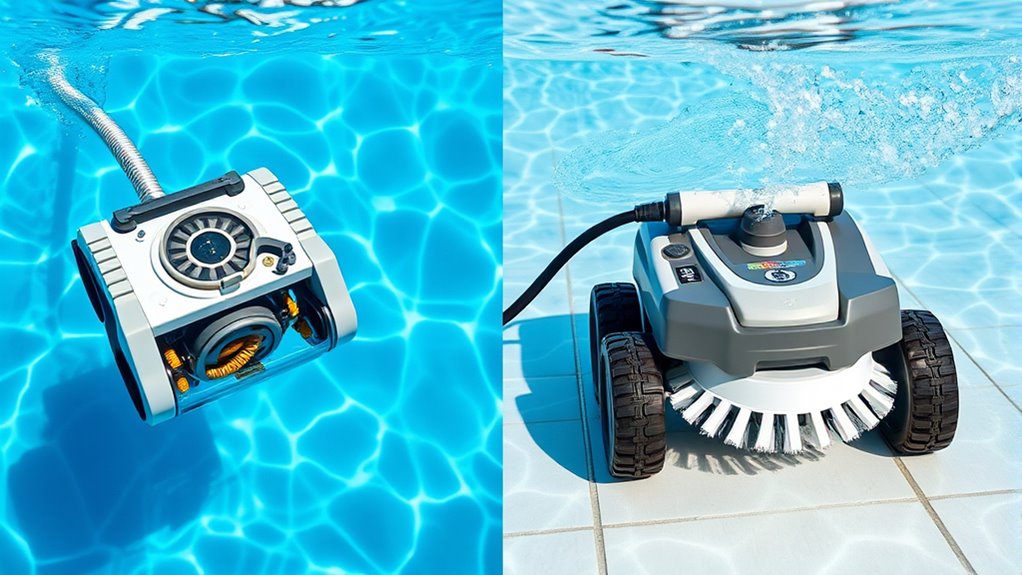 suction vs pressure cleaning