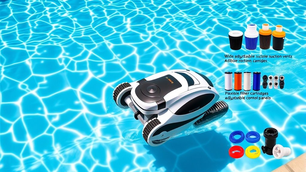 thorough pool surface coverage