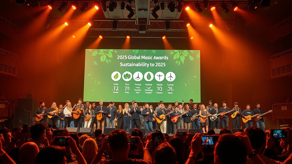 music awards sustainability commitment