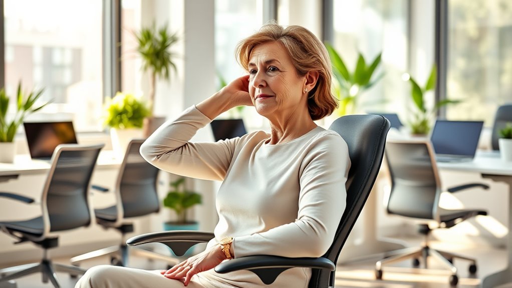 office chair yoga exercises