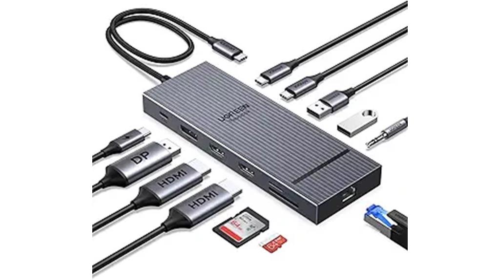 12 in 1 triple 4k dock