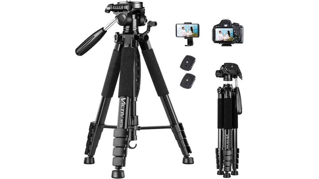 74 inch tripod with accessories