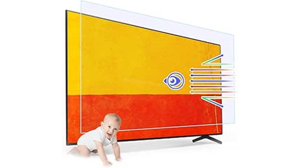 75 inch tv anti glare film
