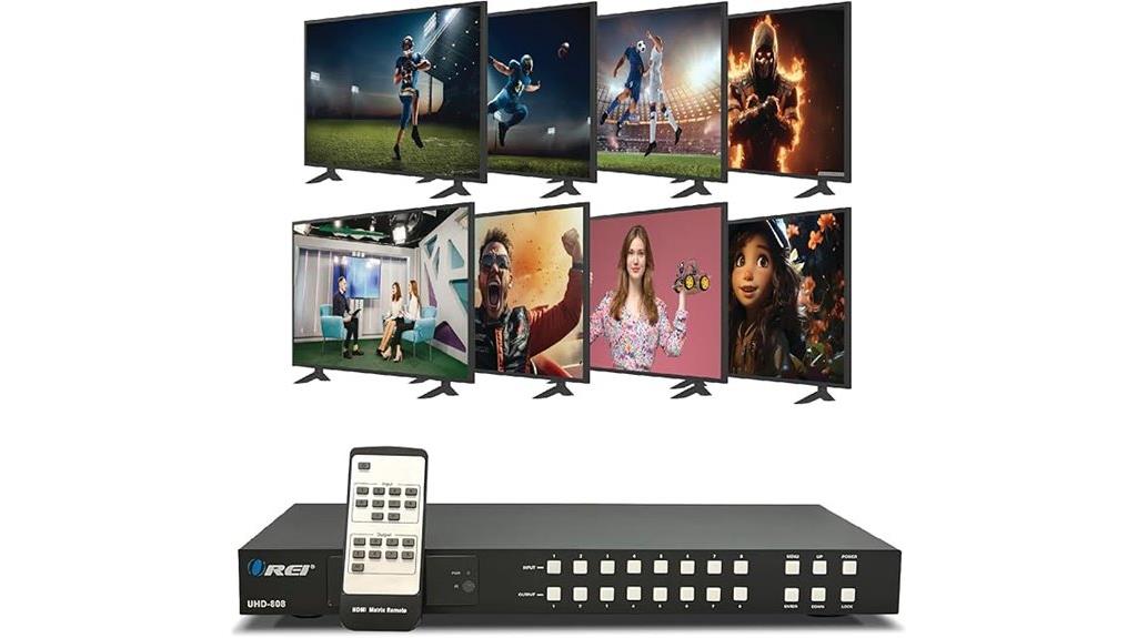 8x8 hdmi matrix switch