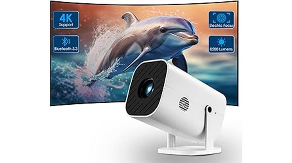 adjustable bluetooth 4k projector