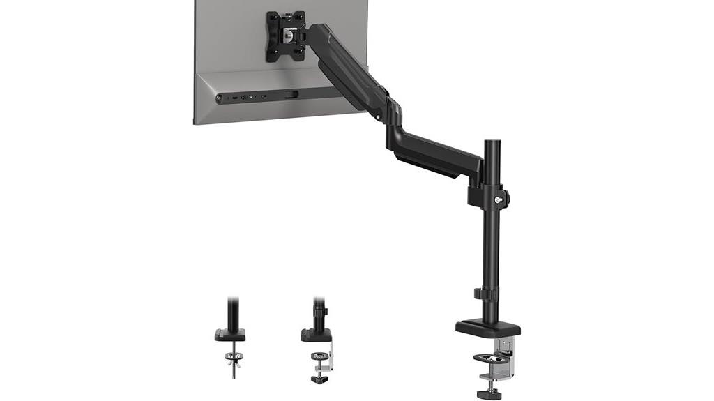 adjustable monitor arm mount