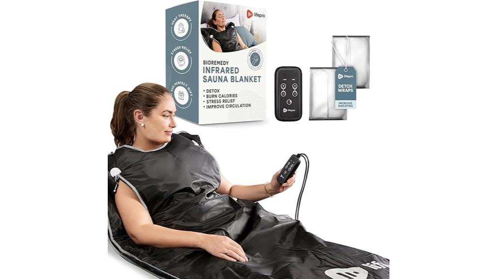 adjustable temperature sauna blanket