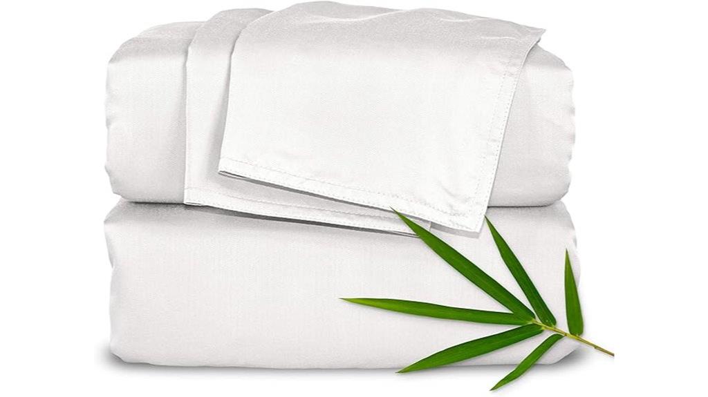 bamboo queen white sheets