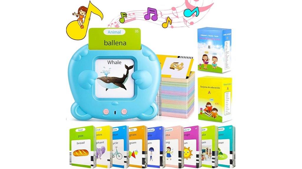 bilingual toddler learning cards