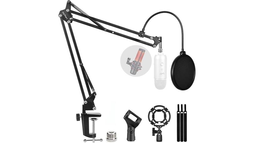 blue yeti quadcast stand