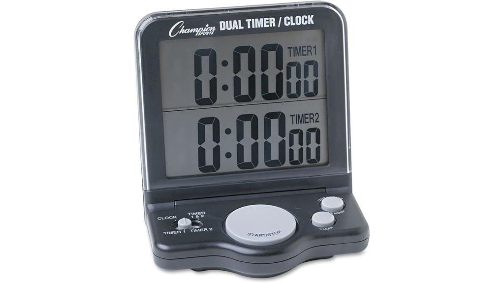 champion dual timer black