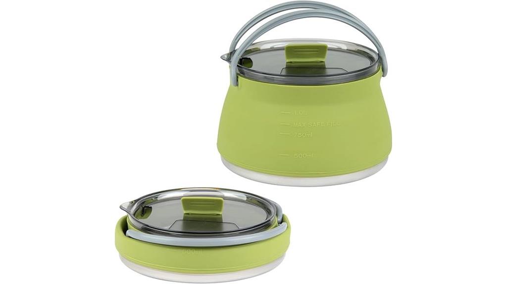 collapsible camping kettle