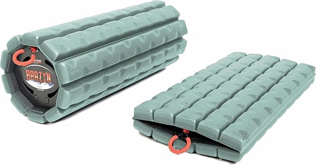 collapsible travel foam roller