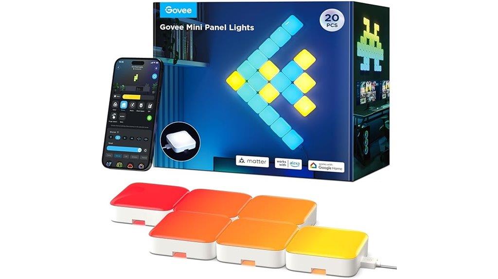 colorful rgbic wall lights