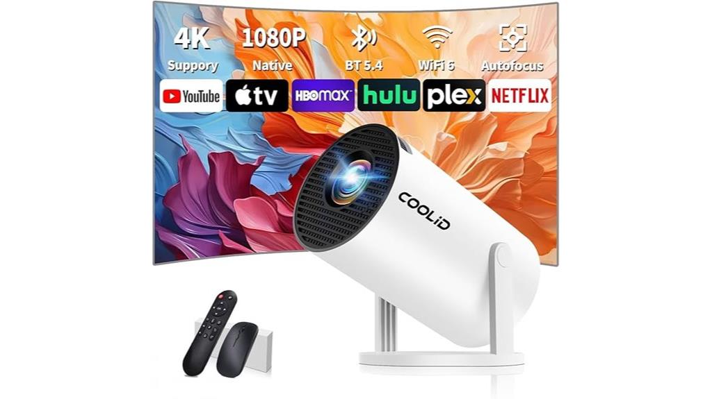 compact 4k smart projector